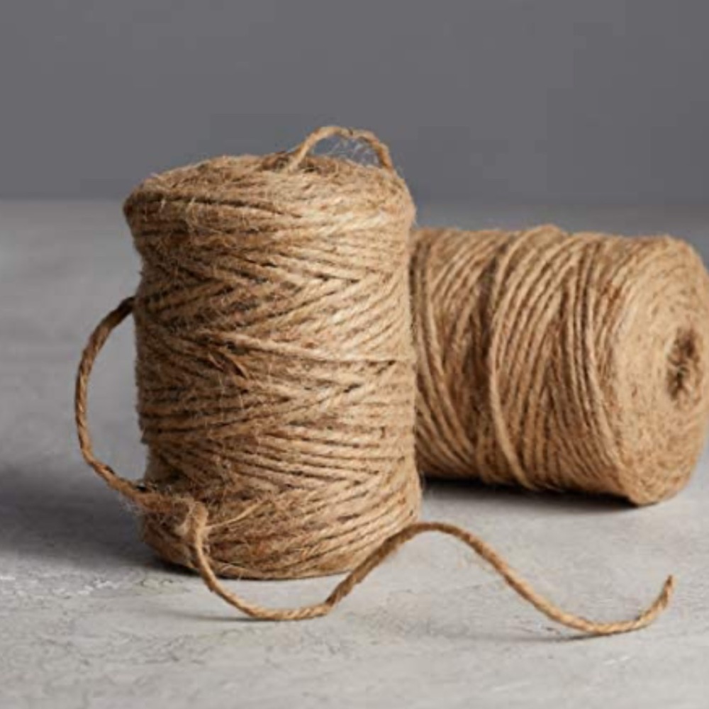 LOT of FIVE AmazonBasics Natural Twine - #21 x 140 Foot (1.9mm x 43m), 2 Pack
